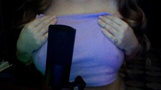 ASMR CUTE GIRL WITH BIG TITS BODY SOUNDS - porn video