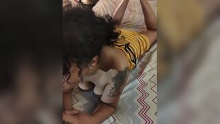 DEEP THROAT HUGE BIG ASS DICK BBC COSPLAY DRESS GAGGING SWALLOW - porn video